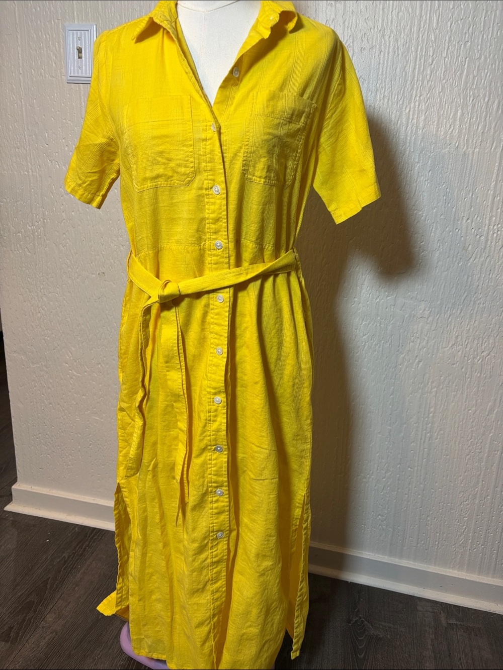 Lilla P Belted Shirt Dress Size XS